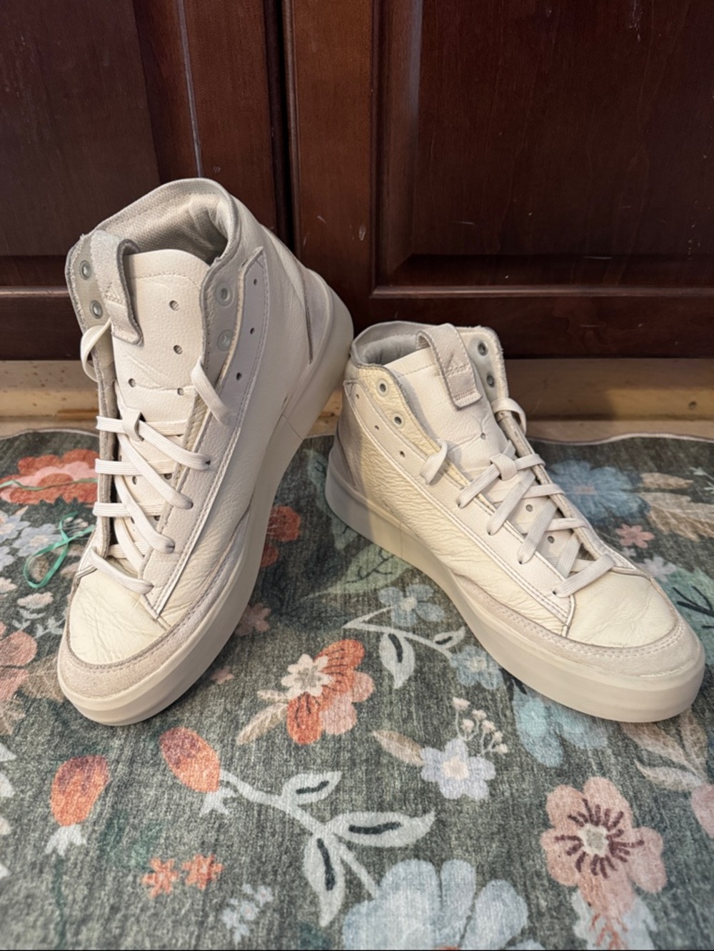 Adidas Znsored High-Top Leather Sneakers